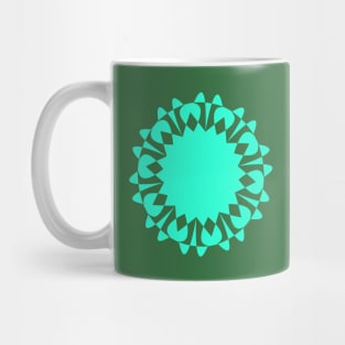 Floral digital art geometric pattern Mug